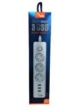 Mate Akım Korumalı Priz 3lü + Usb Çıkış