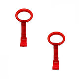 Microcase Çok Amaçlı Bebekler için Tutunma Ayağa Kalkma Yürümeye Yardımcı Aparat Askılık 2 Adet KIRMIZI AL5357