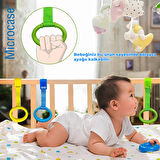 Microcase Çok Amaçlı Bebekler için Tutunma Ayağa Kalkma Yürümeye Yardımcı Aparat Askılık 2 Adet KIRMIZI AL5357