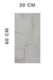 10 adet 30x60 Cm Sarı Gold Mermer yapışkanlı duvar paneli