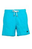 Turkuaz Su İtici Özellikli Naylon Kumaş Düz Renk Basic Erkek Plaj Deniz Şort Mayo - 540-Turkuaz