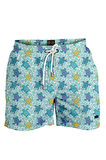 4-16 Yaş Su İtici Özellikli Dijital Baskılı Çocuk Deniz Şort Mayo // 1085