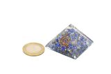 Hakiki Doğal Lapis Lazuli Taşı Orgonit Piramit 35 Gram