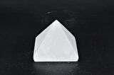 HAKİKİ DOĞAL SELENİT TAŞI PİRAMİT 120 GR 1.KALİTE