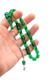 ARNAVUT KAMÇILI FIÇI KESİM YEŞİL SIKMA KEHRİBAR TESBİH 014