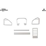 Meriç® Mitsubishi Safir Ön Torpido Kaplama 4 Parça 2011-2019