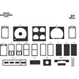 Meriç® Iveco Euro Cargo Ön Torpido Kaplama 27 Parça 1992-2002