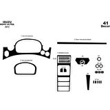 Meriç® Isuzu Novo Lüx Ön Torpido Kaplama 41 Parça 2012-›