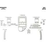 Meriç® Mercedes Vito Panelvan Ön Torpido Kaplama 23 Parça 1996-1999