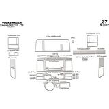 Meriç® VW Transporter T6 Ön Torpido Kaplama 37 Parça 2015-2019