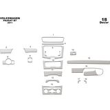 Meriç® VW Passat B7 Ön Torpido Kaplama 18 Parça 2011-2018