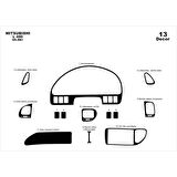 Meriç® Mitsubishi L400 Ön Torpido Kaplama 13 Parça 1998-2006