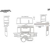 Meriç® VW Transporter T5 Ön Torpido Kaplama 37 Parça 2009-2014