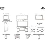 Meriç® Toyota Corona Ön Torpido Kaplama 14 Parça 1997-2003
