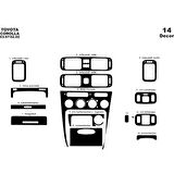 Meriç® Toyota Corolla Ön Torpido Kaplama 14 Parça 1997-2002