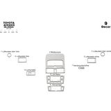 Meriç® Toyota Avensis Ön Torpido Kaplama 9 Parça 2004-2005