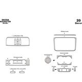 Meriç® Skoda Fabia - Roomster Ön Torpido Kaplama 20 Parça 2006-›