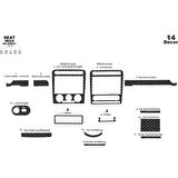 Meriç® Seat Cordoba Ön Torpido Kaplama 14 Parça 2002-2010