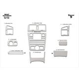 Meriç® Seat Ibiza Ön Torpido Kaplama 9 Parça 1999-2002