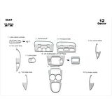 Meriç® Seat Altea / Toledo Ön Torpido Kaplama 12 Parça 2004-2008