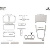 Meriç® Renault Laguna Ön Torpido Kaplama 15 Parça 1998-2001