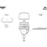 Meriç® Renault Kangoo Ön Torpido Kaplama Dijital 14 Parça 2009-2016