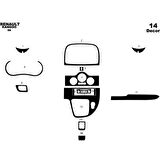 Meriç® Renault Kangoo Ön Torpido Kaplama Analog 14 Parça 2009-2016