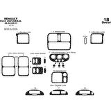 Meriç® Renault Clio Ön Torpido Kaplama 18 Parça 1998-2001