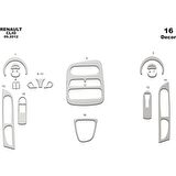 Meriç® Renault Clio 4 Ön Torpido Kaplama 16 Parça 2012-2019