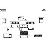 Meriç® Peugeot Partner Ön Torpido Kaplama 14 Parça 1996-2002