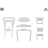 Meriç® Opel Omega Ön Torpido Kaplama 8 Parça 1999-2003