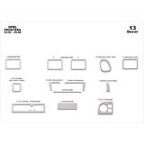 Meriç® Opel Frontera Ön Torpido Kaplama 13 Parça 1995-1998