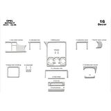 Meriç® Opel Astra F Ön Torpido Kaplama 16 Parça 1991-1998