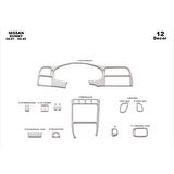 Meriç® Nissan Sunny Ön Torpido Kaplama 12 Parça 1991-1995