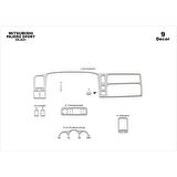 Meriç® Mitsubishi Pajero Sport Ön Torpido Kaplama 9 Parça 2002-2009