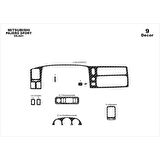Meriç® Mitsubishi Pajero Sport Ön Torpido Kaplama 9 Parça 2002-2009