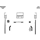 Meriç® Mercedes GL Ön Torpido Kaplama 11 Parça 2009-2012