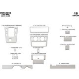 Meriç® Mercedes C Serisi Ön Torpido Kaplama 16 Parça 1993-1995