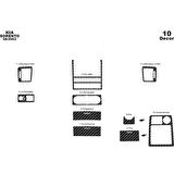 Meriç® Kia Sorento Ön Torpido Kaplama 10 Parça 2002-2007