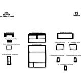 Meriç® Kia Sephia Ön Torpido Kaplama 12 Parça 1993-1995