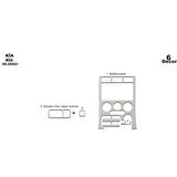Meriç® Kia Rio Ön Torpido Kaplama 6 Parça 2002-2005