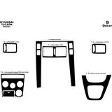Meriç® Hyundai Tucson Ön Torpido Kaplama 9 Parça 2004-2010