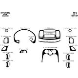 Meriç® Hyundai Accent Era Ön Torpido Kaplama 21 Parça 2006-2010