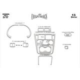 Meriç® Honda Hr-V Ön Torpido Kaplama 13 Parça 1999-2005