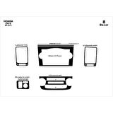 Meriç® Honda Cr-V 4x4 Ön Torpido Kaplama 8 Parça 2007-2013