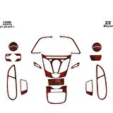 Meriç® Ford Fiesta Ön Torpido Kaplama 22 Parça 2010-2016