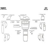Meriç® Daewoo Nubira 2 Ön Torpido Kaplama 23 Parça 1999-2004