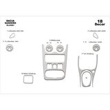 Meriç® Dacia Sandero Ön Torpido Kaplama 18 Parça 2008-2019