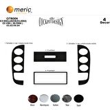 Meriç® Citroen C2 / C3 Ön Torpido Kaplama 4 Parça 2002-2004