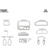 Meriç® Chrysler Voyager Ön Torpido Kaplama 12 Parça 1996-2001